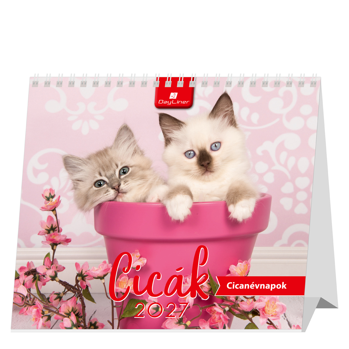 Cicák, álló mini asztali naptár Cicák, álló mini asztali naptár