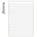 Filofax Jegyzettömb Vonalas Lyukasztott Fekete borító A5 Fehér