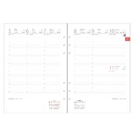 Filofaxhoz Naptárbetét Heti 1 hét / 2 oldal Magyar Oszlopos elrendezés (H-GB-D) A5 2026 Fehér