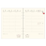 Filofaxhoz Naptárbetét Heti 1 hét / 2 oldal Magyar Oszlopos elrendezés (H-GB-D) A5 2026 Krém