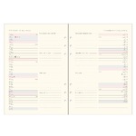 Filofaxhoz Naptárbetét Heti 1 hét / 2 oldal Magyar Oszlopos elrendezés (H-GB-D) A5 2026 Krém