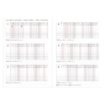 Filofaxhoz Naptárbetét Heti 1 hét / 2 oldal Magyar Oszlopos elrendezés (H-GB-D) A4 2026 Fehér