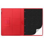Filofax Tablet Case Borító Extra nagy Metropol Mappa Rugalmas zárószalag Piros