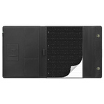 Filofax Tablet Case Borító Extra nagy Saffiano Mappa Rejtett mágnes Mappa Fekete