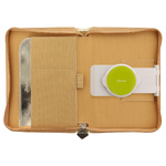 Filofax Tablet Case Borító kicsi Saffiano Metallic Zip Arany