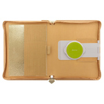 Filofax Tablet Case Borító nagy Saffiano Metallic Zip Arany Filofax Tablet Case Borító nagy Saffiano Metallic Zip Arany
