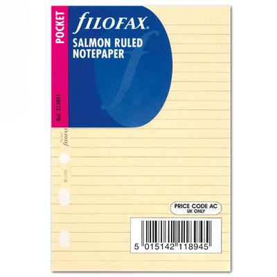 Filofax Jegyzetlapok Vonalas Pocket Lazac