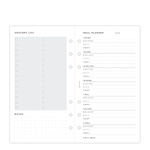 Filofax Lifestyle tervező Étkezés Personal Minimal Fehér