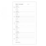 Filofax Lifestyle tervező Étkezés Personal Minimal Fehér