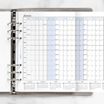Filofax Naptárbetét Éves Horizontális A5 Fehér 2027
