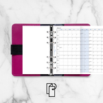 Filofax Naptárbetét Éves Horizontális Personal Fehér 2028 Filofax Naptárbetét Éves Horizontális Personal Fehér 2028