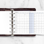 Filofax Naptárbetét Éves Horizontális Pocket Fehér 2027