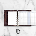 Filofax Naptárbetét Éves Horizontális Pocket Fehér 2027
