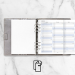 Filofax Naptárbetét Éves Vertikális A5 Fehér 2027