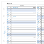Filofax Naptárbetét Éves Vertikális Personal Fehér 2027