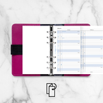 Filofax Naptárbetét Éves Vertikális Personal Fehér 2028 Filofax Naptárbetét Éves Vertikális Personal Fehér 2028