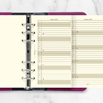 Filofax Naptárbetét Éves Vertikális Personal Krém 2027