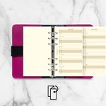 Filofax Naptárbetét Éves Vertikális Personal Krém 2028 Filofax Naptárbetét Éves Vertikális Personal Krém 2028