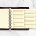 Filofax Naptárbetét Éves Vertikális Pocket Krém 2028 Filofax Naptárbetét Éves Vertikális Pocket Krém 2028