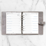 Filofax Naptárbetét Heti 1 hét / 1 oldal A5 Fehér 2027