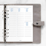 Filofax Naptárbetét Heti 1 hét / 2 oldal Oszlopos 5 nyelvű A5 Fehér Dátum nélküli Filofax Naptárbetét Heti 1 hét / 2 oldal Oszlopos 5 nyelvű A5 Fehér Dátum nélküli