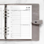 Filofax Naptárbetét Heti 1 hét / 2 oldal Time Management A5 Fehér 2027