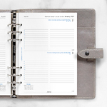 Filofax Naptárbetét Napi 1 nap / 1 oldal 5 nyelvű A5 Fehér 2027