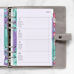 Filofax Naptárbetét + Pótlapok csomag A5 Színes Floral 2027