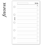 Filofax Tennivalók lista Mini Fehér Filofax Tennivalók lista Mini Fehér
