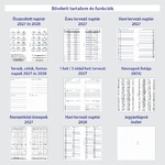 Filofaxhoz Naptárbetét Heti 1 hét / 2 oldal Magyar (H-GB-D) Personal Fehér 2027
