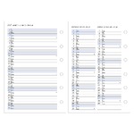 Filofaxhoz Naptárbetét Heti 1 hét / 2 oldal Magyar (H-GB-D) Pocket Fehér 2027