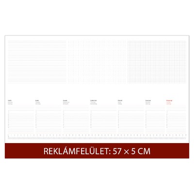 Asztali könyöklő DL, Bordó