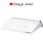 Club, fehér lapos, fekvő asztali naptár, Kék