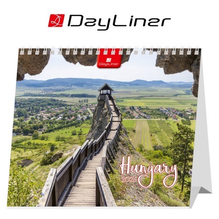 Hungary, fekvő asztali naptár DL (ENG)