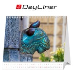 Hungary, fekvő asztali naptár DL (ENG)