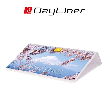 Képes világ, képes fekvő asztali naptár DL, Fehér