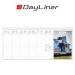 Képes világ, képes fekvő asztali naptár DL, Zöld