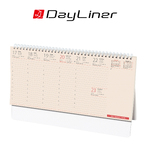 Kódex, krém (Chamois) lapos, álló asztali naptár