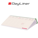 Kódex, krém (Chamois) lapos, fekvő asztali naptár, Zöld