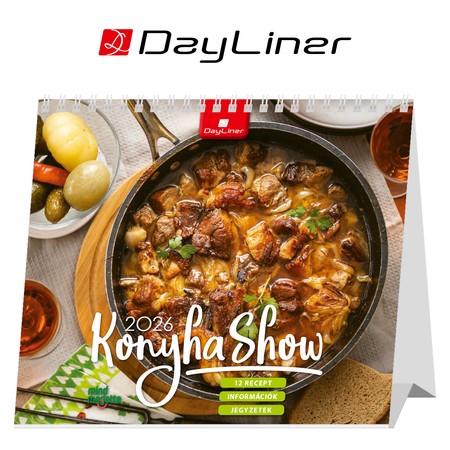 KonyhaShow - Mindmegette, fekvő asztali naptár DL