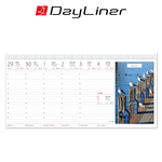 Magyarország, képes fekvő asztali naptár DL, Bordó