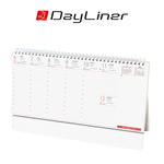 Oktáv, fehér lapos, álló asztali naptár