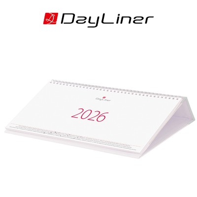 Oktáv, Fehér lapos, fekvő asztali naptár, Fehér