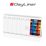 Színek világa, képes álló asztali naptár DL