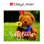 Teddy, fekvő asztali naptár DL