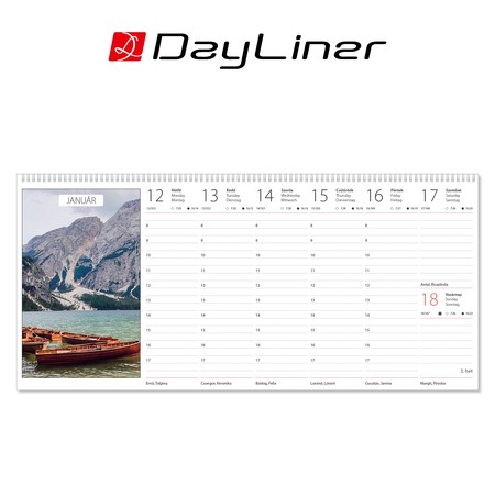 Természet világa, képes asztali naptár DL, Tömb