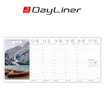 Természet világa, képes fekvő asztali naptár DL, Bordó