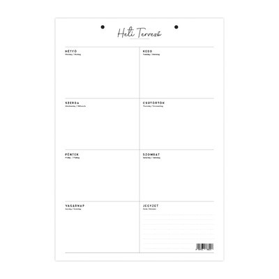 Bianco heti tervező T111-002