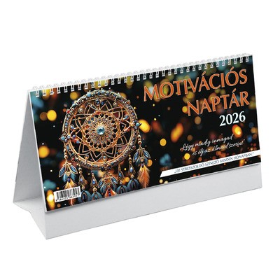 Motivációs naptár, képes álló papírtáblás asztali naptár T059