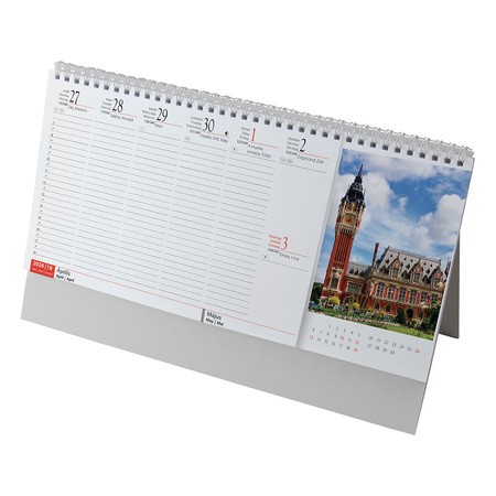 Európa, képes álló asztali naptár RS7961